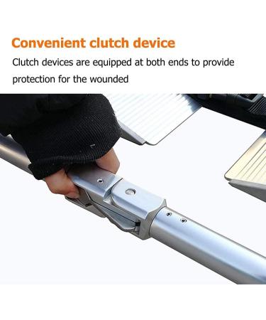 Portable Aluminum Alloy Rescue Stretcher | Foldable Medical Carrier for Mountain Emergencies | Adjustable Length Emergency Transport - Buy Online on GoSupps.com