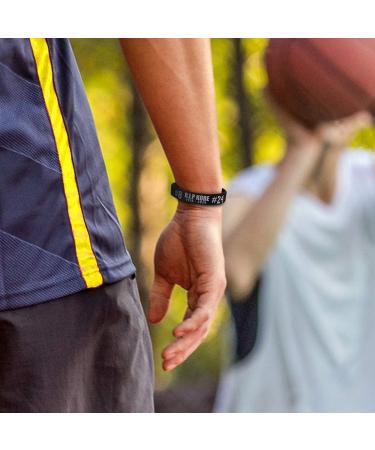 AVEC JOIE RIP Memorial Basketball Silicone Bracelets - Set of 6 Teens and Adults Rubber Wristbands in Six Colors - Buy Online on GoSupps.com