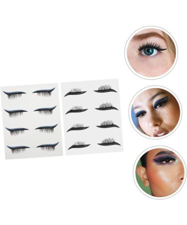 Beavorty False Lashes 8 Pairs glitter eyeliner stickers stickers tape cat eyeliner stickers eyeline strip 1 count (Pack of 1) As Shown - Buy Online on GoSupps.com