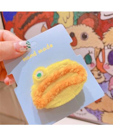 PLCPDM Creative Large Mouth Frog Shape Hairpin for Girls Taking Photo Hair Barrettes Aesthetics Plush Hair Accessories Red - Buy Online on GoSupps.com