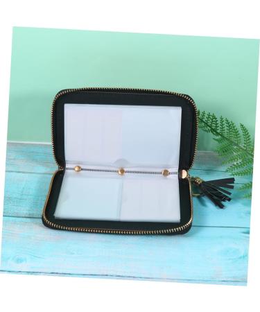 Beatifufu Nail Print Stencil Card Holder Groovy Cheistmas Organizador De Mo os Para Ni as Stamping Plate Holder Purse Holder Stand Nail Art Stencil Bag Cards Bag Nail Art Plates Bag 16x12cm Black - Buy Online on GoSupps.com