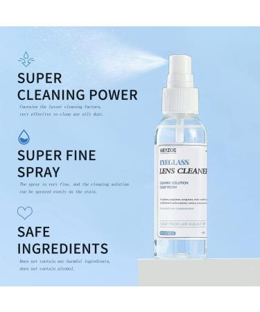 Eyeglasses Lens Cleaner Spray Kit-iGeyzoe Eye Glasses Cleaner Spray 16oz(2ozx8) Alcohol & Ammonia Free With 2PCS Eyeglass Clean Cloth Safe for All Lenses - Buy Online on GoSupps.com