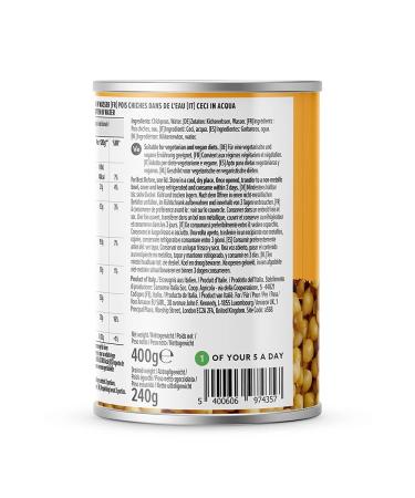 Buy Amazon Chickpeas in Water 400g - Premium Quality Chickpeas for Healthy Cooking | International Shipping Available - Buy Online on GoSupps.com