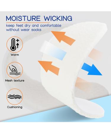 Buy 2 Pairs of Warm Cozy Sheepskin Insoles for Women & Men | Fleece & Fur Slipper Inserts - Perfect Fit Size 7/9 US - Buy Online on GoSupps.com