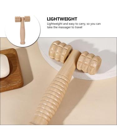 Shop Lurrose Wooden Massage Roller & Gua Sha Tool | Premium Face & Head Massage Device for Relaxation - International Shipping Available - Buy Online on GoSupps.com