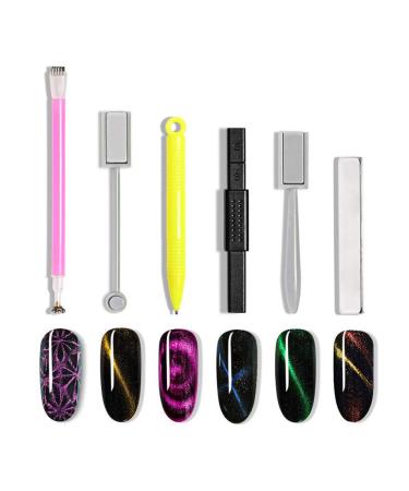 3D nail magnet stick set anself nail art tool magnetic pencil diy magic cat eye magnet stick set for 3d magnetic cat eye uv gel polish nail art