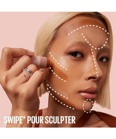 Maybelline New York - Stick Visage Multi-Usages - Look Naturel et Structur - Unifie et Illumine le Teint Sculpte le Visage Corrige les Imperfections - Lifter Stix - Teinte : 20 - Buy Online on GoSupps.com