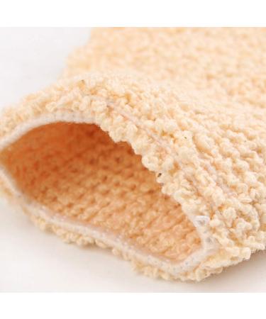 EXCEART 2pcs Bamboo Fiber Bath Shower Gloves - Double Sided Body Scrubber for Exfoliation and Dead Skin Removal - Buy Online on GoSupps.com