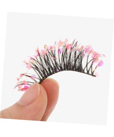 PLAFOPE 3 Pairs Fake Eyelashes Extensions Faux Eyelashes Halloween Fake Eyelashes Individual Fake Eyelashes Halloween Wispy Eyelashes Fake Lashes Glitter Eyelashes Chemical Fiber 4x1.2cm As Shown 2 - Buy Online on GoSupps.com