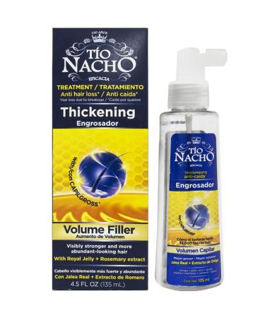 TIO Nacho Engrosador-Thicking Volume Filler treatment 415ml-anti-hair failure cure with gel e royale and rosemary extract for visibly stronger and thicker hair