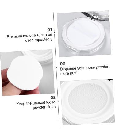 DOITOOL 6 Pcs Loose Powder Box 5g Powder Case Travel Mirror Box Silverx3pcs 7.5x7.5cmx3pcs - Buy Online on GoSupps.com