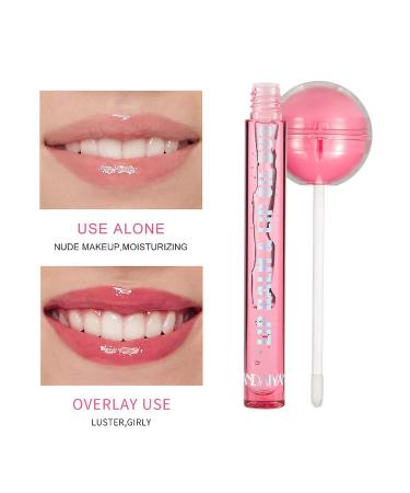RILIMIOO Lollipop Lip Balm Gloss - Hydrating PH Luster Oil, Clear Glossy Novelty for Girls - Buy Online on GoSupps.com