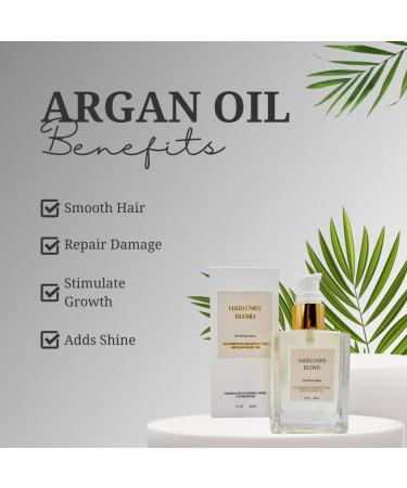 100% Pure Organic Moroccan Argan Hair Oil - Luxurious Non-Greasy Treatment for Dry Damaged Hair Growth Serum | 1.7 FL oz - Buy Online on GoSupps.com
