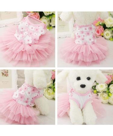 Yekeyi Princess Dress for Rabbits & Pets Cute Tutu Costume in Blume/Pink | Perfect for Spring & Summer - Buy Online on GoSupps.com