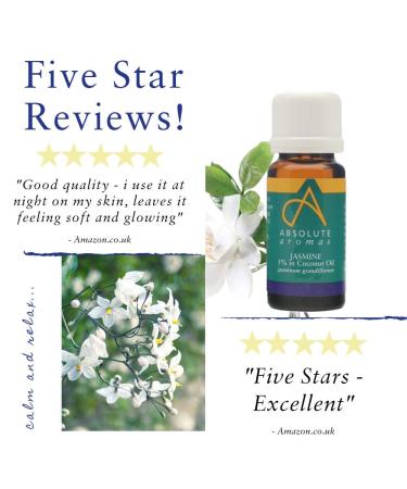 Absolute Flavors Jasmine 5% Essential Oil - 10ml | Premium Aromatherapy for International Shipping - Buy Online on GoSupps.com