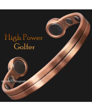 Holistic Magnets Strong Magnetic Bracelet for Arthritis - Men's & Women's Copper Wrist Jewelry for Joint Healing & Pain Relief | Ideal Gift (M: Wrist 16.5-19.5cm) - Buy Online on GoSupps.com