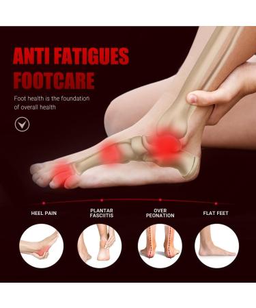Valsole Orthopedic Insoles for Flat Feet & Plantar Fasciitis - Soft Shoe Inserts for Men & Women - 48-49 EU (31cm) - Red - Buy Online on GoSupps.com