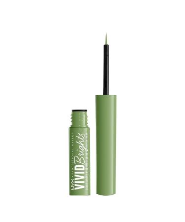 NYX Vivid Brights Liquid Liner - Ghosted Green 02 | Smear-Resistant & Precise Eyeliner - Buy Online on GoSupps.com