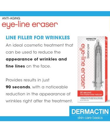 Dermactin Anti-Aging Eye-line Eraser 90 Second Fine Line/Wrinkle Reducer 34 oz - Wrinkle Eraser for Face Wrinkle Line Filler - Buy Online on GoSupps.com