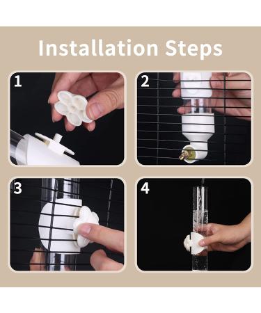 BNOSDM Bird Water Feeder - Parakeet & Parrot Water Dispenser for Cage | Automatic Drinking Device & Cage Accessories for Cockatiel, Conure, Lovebird & Finch - Buy Online on GoSupps.com