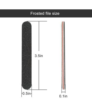 RedFlow Short Style Nail File Set - Professional 100/180 Grit Buffing Files (10 Pack) for Home and Salon Use - Buy Online on GoSupps.com