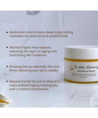 Buy Italian Pharmacy Face Moisturizer - Anti-Aging Hyaluronic Acid & Ginseng | Nourishing Plumping Skin - Buy Online on GoSupps.com