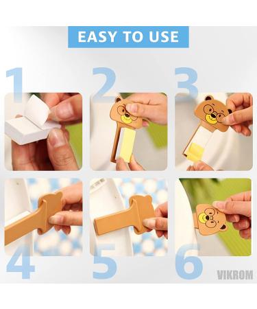 4Pcs Toilet Seat Lifter Tool - Self-Adhesive Handle for Touch-Free Lid Lifting - Portable and Hygienic Toilet Seat Cover Lifters - Buy Online on GoSupps.com