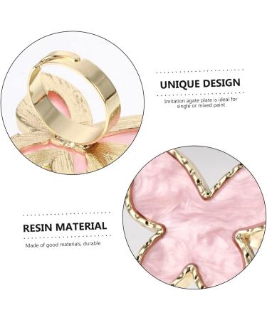  Healeved Healeved 6 Piece Nail Palette Holder for Nail Polish Makeup Mixing Palette Makeup Palette Color Drawing Square Nail Art Tray Ring DIY Color Plate Mixing Tray for Nail Polish Resin - Buy Online on GoSupps.com