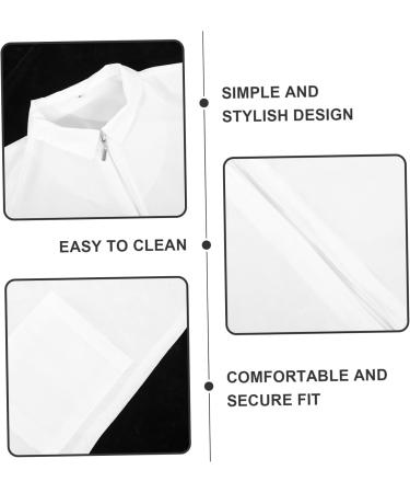 FRCOLOR Hairdressing Overalls Elegant Religious Aprons Care Uniform for Women Grooming Coat Waterproof Clothing Pet Grooming Apron Hairdressing Apron Medium and Small Men and Women White - Buy Online on GoSupps.com