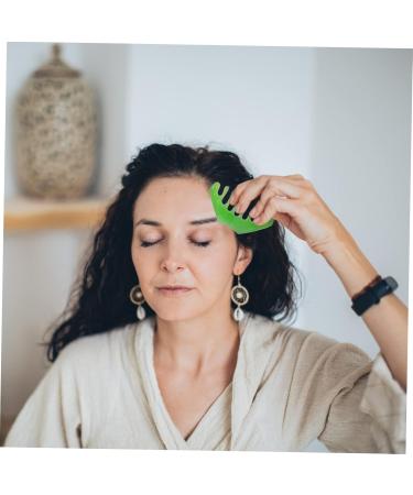 FOMIYES 6-Pack Jade Massage Comb Set - 8 Teeth Scalp Scratchers for Women - Relaxing Hair & Meridian Massager - Buy Online on GoSupps.com