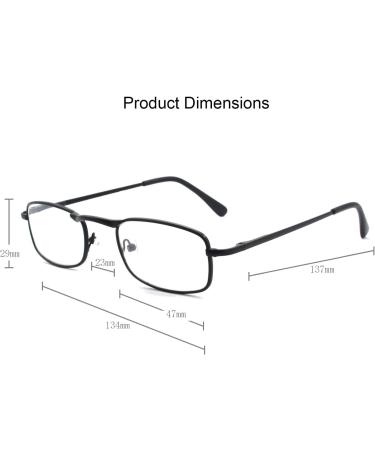 5 Pack Unisex Vantage Metal Reading Glasses - Spring Hinge 2.5 Diopters Stylish & Affordable - International Shipping Available - Buy Online on GoSupps.com
