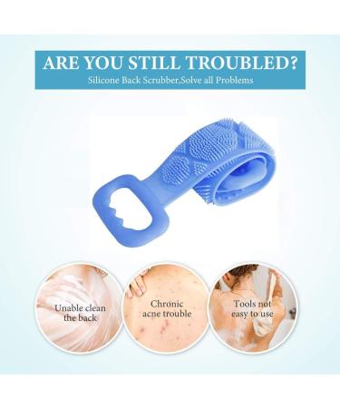 Yolistar Silicone Double-Sided Shower Scrub Belt | Body Brush & Back Massage Strap for Deep Cleaning & Skin Peeling - Shop Internationally! - Buy Online on GoSupps.com