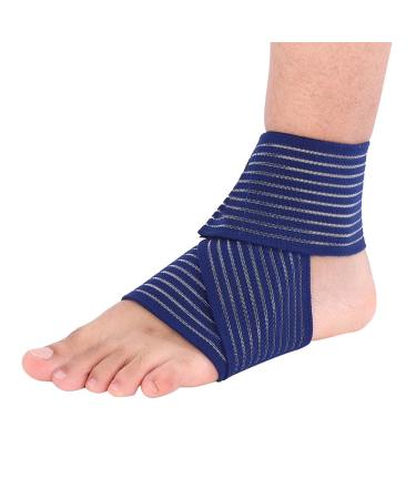 Aramox Ankle Brace - Elastic Compression Support for Achilles Tendonitis Recovery (Blue) - International Shipping Available - Buy Online on GoSupps.com