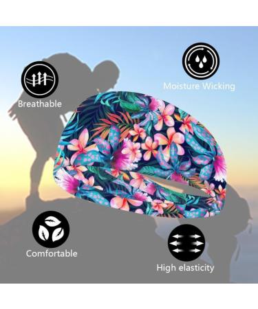 Garronmavis Cartoon Cats Headbands for Women & Men Jamaican Flag Elastic Headband Cute Cats Painting Soft Headbands Hawaii Plumeria Tropical Plants - Buy Online on GoSupps.com
