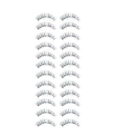 Angoily 12 Pairs Natural Eyelashes Long Eyelashes Nature Magnetic Eyelashes Fake Lashes False Eyelashes Cat Eyes False Eyelashes Natural Look Kit Para Pesta as Fake Make up Mx3pcs As Shownx3pcs