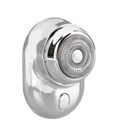 Electric Beard Trimmer Digital Display Strong Power Stainless Steel Blades Electric Beard Trimmer for Travel (Silver)