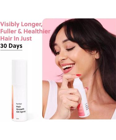SRBIRD Advanced Natural Hair Growth Oil Spray - Promotes thicker healthier hair repairs and prevents hair loss. 50ml bottle for stronger fuller hair (1 PCS) - Buy Online on GoSupps.com