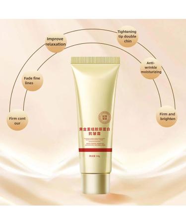 Golden Collagen Face Cream Smoothing Collagen Cream Anti-Wrinkle Moisturizing Face Cream Golden Anti-Wrinkle Cream for Women Firming Face Cream Golden Collagen Korea Cream (2) - Buy Online on GoSupps.com