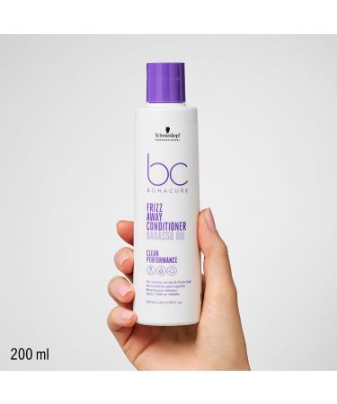 Schwarzkopf Professional Bonacure Frizz Away Conditioner Frizzy Hair Vegan Care Complex With Babassu Oil Anti-Humidity Effect Softening Detangling Better Manageability 200 ml - Buy Online on GoSupps.com