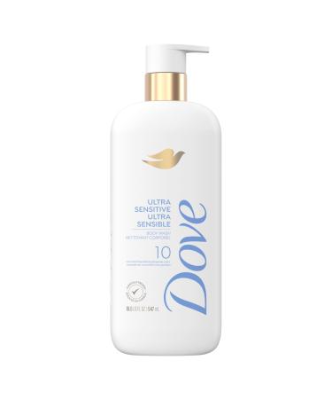 Dove Fragrance Free Body Wash Gentle all-over body cleanser Ultra Sensitive 10 essential ingredients 547mL