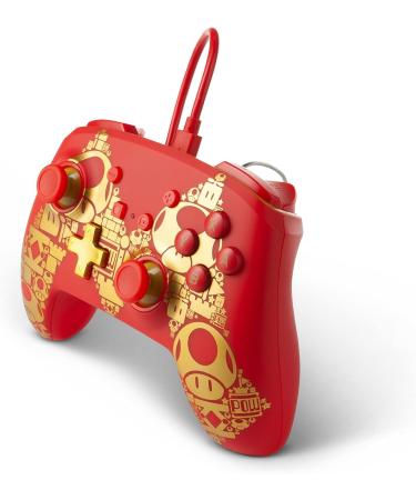 PowerA Enhanced Wired Controller for Nintendo Switch - Mario Gold M Gamepad - Buy Online on GoSupps.com
