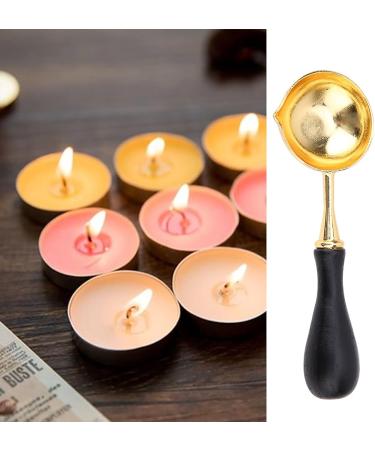 Spoon Sealing Wax Spoon Melting Spoon Sealing Stamp Wax Seal Warmer Oven (Copper Colour Spoon) - Buy Online on GoSupps.com