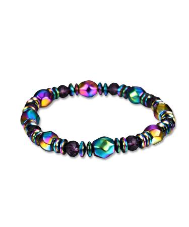 Handmade Stretch Magnetic Hematite Bracelet Health Care Bangle Braclet Unisex for Men Women