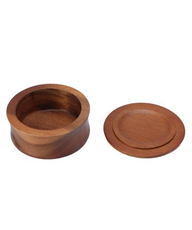 Men's Wooden Shaving Brush Bowl - Non-Adhering Shave Cream Mug & Soap Cup | Portable Maple Face Cleaning Tool - Buy Online on GoSupps.com