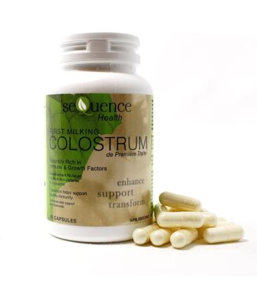 Sequence Health First Milking Colostrum Capsules | Helps to Support Healthy Immunity | Naturally Rich in Immune & Growth Factors | Canadian Company | 90 Capsules - Buy Online on GoSupps.com