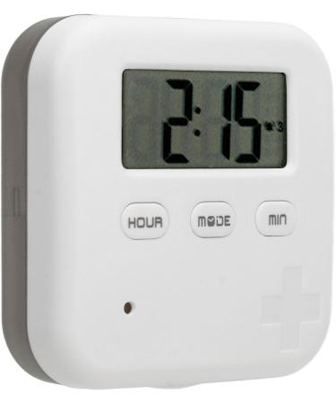 Smart Medication Organizer with Timer Bell Vibration Reminder 4 Compartments Medicine Box for Portable Storage Grey - Buy Online on GoSupps.com