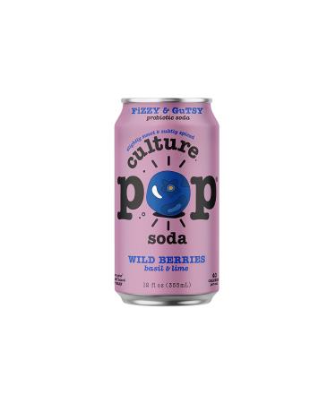 Culture Pop Sparkling Probiotic Soda Variety Pack - 40 Calories, Vegan, Non-GMO - 5 Flavors, 12oz Cans, Pack of 10 - Buy Online on GoSupps.com