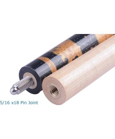 AB Earth Pool Cue Billiards Maple Stick Handmade Painting Design - 2nd Gen, Glue on Tip, Golden 19oz - Buy Online on GoSupps.com