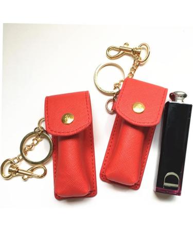 SHERCHPRY 4 Pcs Organizer Bag Set | Lip Balm Holder & Keychain Case | Compact Storage Solutions - Red - Buy Online on GoSupps.com