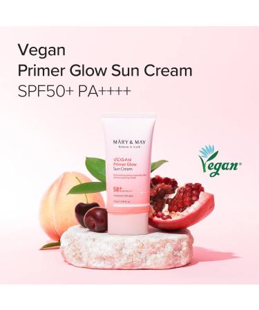 MaryMay Mary & May Vegan Primer Glow Sun Cream SPF 50+ PA++++ 50ml - Buy Online on GoSupps.com